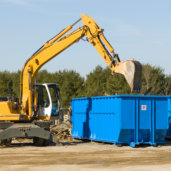 what size residential dumpster rentals are available in Middlecreek